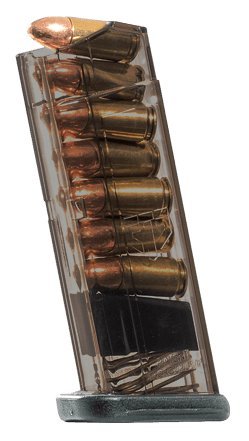 Elite Tactical Systems ETS Pistol Magazine S&W M&P 9 Shield 9mm Luger 7 Round Carbon Smoke