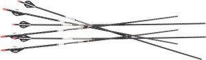 Easton 617842 5mm Full Metal Jacket Arrows 400 Blazer Vanes 6-Pack