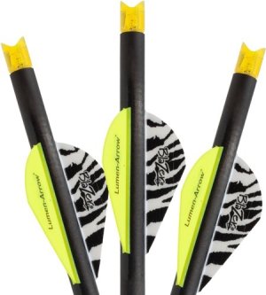 Lumenok BECC3 20in Carbon HD XBow Arrow Orange Crescent Nock 3-Pack