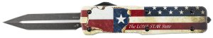 TEMP Templar LZTX121 3.55 In D2 Blade Red/White/Blue Handle
