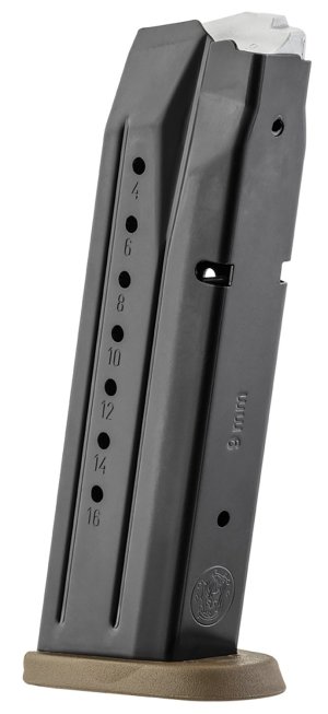 Smith & Wesson 3007345 M&P 9mm Luger 17 Round Magazine Steel Black