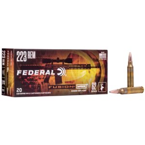 Federal Premium Fusion MSR 223 Rem 62 Grain Soft Point 20 Rounds