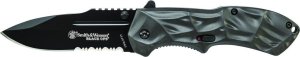 S/WESSON SWBLOP3S 3.35 In blade, 7.65 In OAL, 4034 steel, serrated