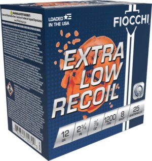 Fiocchi 1278OZ8 12 Gauge 2.75 in 7/8 Ounce #8 1200 FPS 250 Rounds