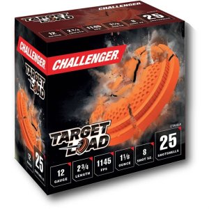 Challenger CTA12L8 12 Gauge 2-3/4" 1-1/8 oz #8 Shot 250/Case Ammo