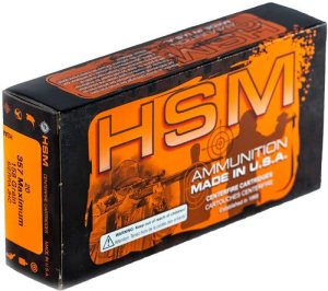 HSM 357Max-2-N 158GR JHP Ammo, 20 Rounds, 357 Maximum