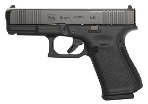 Glock 19 Gen 5 MOS 9mm Pistol with Front Serrations & 15rd Mags