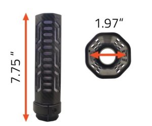 Lancer Systems LCH5 Carbon Fiber Suppressor Cover 7.75 In
