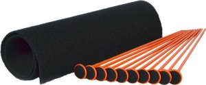 GUN Storage Solutions Small Rifle ROD KIT 10 ORG Rods .22 CAL RR10SKOR