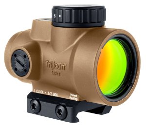 Trijicon MRO SD Coyote Brown 1x25mm 2 MOA Red Dot Low Mount