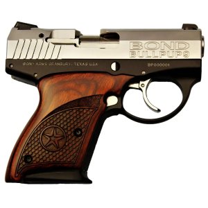 Bond Arms BABP BullPup9 9mm Luger Pistol 3.35" Barrel Aluminum Frame Stainless Steel Slide Rosewood Grip