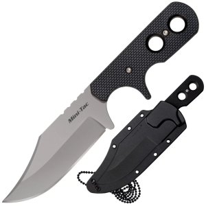 Cold Steel Cs49hcfz Mini TAC Bowie 3.63" Fixed Clip Point Plain Stoashed