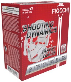 Fiocchi 12SD18L8 12 Gauge 2.75 in 1 1/8 oz #8 Lead Shot 25 Rounds