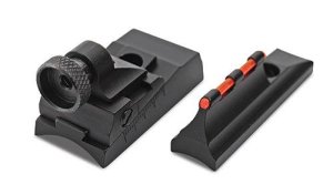 Traditions A1576 Peep Sight Fiber Optic Alloy for CVA Straight Barrels