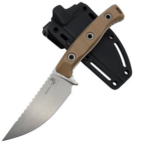 Microtech Akris 3.7 In SE Stonewash Dark Earth G-10 Kydex Sheath
