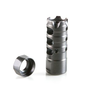 Patriot Ordnance 00309 Muzzle Brake 7.62 NATO 5/8 in 24 TPI Black Nitride