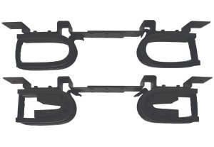 Rugged Suppressors Rugged Gear 10075 Overhead Black Steel Gun Rack Holds 2