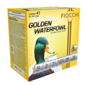 Fiocchi 123SGWBB Golden Waterfowl 12 Gauge 3 In BB Shot 1350fps