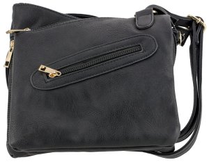 Bulldog BDP-030 Cross Body Purse Holster Black Leather 9-Rounds
