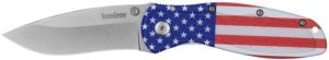Kershaw Blur 1670USA 3.4 In Drop Point Plain Edge Assisted Open Aluminum