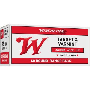 Winchester USA2232 223 Remington 45 Grain Jacketed Hollow Point 40 Rounds