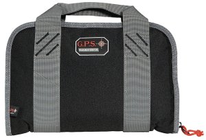 GSM Outdoors Pistol Case Black Soft Up to 2 Compact Pistols