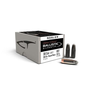 Nosler 30 Caliber Round Nose 150 Grain 50 Count Hunting Bullets