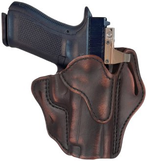 1791 Gunleather ORBH23VTGR Optic-Ready OWB Vintage Leather Holster