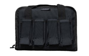 Legend Outdoor Gear PEG100-BK Tactical Pistol Case 12.5x1.5x8in Black