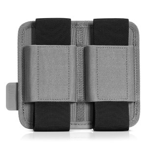 Savior Equipment AR-15 / AK-47 Mag Holder w/ Hook Backing - 2 Slot - Sniper Gray