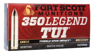 Fort Scott Munitions TUI .350 Legend 125Gr SCS 20rd Ammo