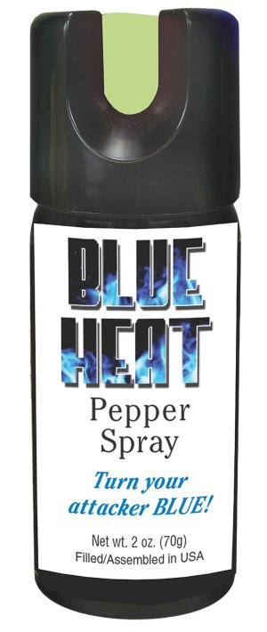 Personal Security Products Eliminator Blue Heat Pepper Spray 2 oz with Blue Dye