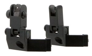 TacFire IS003 45° Flip-Up Iron Sights Black Anodized Aluminum AR-15 Set