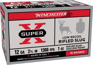 Winchester X12RS15VPR 12 Gauge 1oz Rifled Slug 15Rd