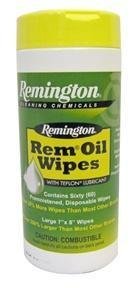Remington 18384 Rem Oil Wipes 60 Count 7x8 Inch Cleans Lubricates Protects