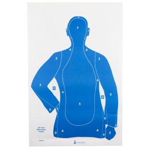 Action Target B21EBLUE100 23"x35" Blue Silhouette Targets 100 Pack