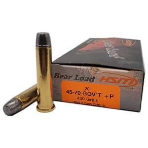HSM Ammunition Bear Load 45-70 Govt 430 gr Round Nose Flat Point