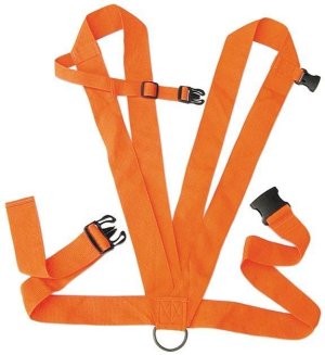 Allen Company Inc. Model 33 Deer Drag, Orange, Steel D Ring, 2 in Web
