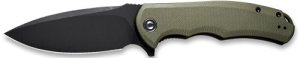 CIVIVI Praxis C803FCP 3.75" OD Green G10 Black Stone Wash Knife