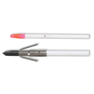 Muzzy 1020G Classic White Fish Arrow, 32in Length, Quick Release Gar Point, Fiberglass Shaft