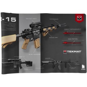 TekMat TEK42AR15WPD AR-15 Door Mat, Black, 25"x42" Waterproof Rubber