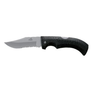 Gerber 6079 Gator Clip Point Knife, Serrated Blade