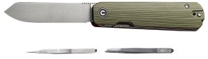 Civivi C21004B-1 Sendy Green/Red G10 Tweezers & Toothpick Nitro-V Blade
