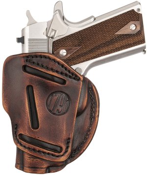1791 Gunleather 3WH1VTGA 3-Way Leather Holster Ambidextrous 1911 3-4"