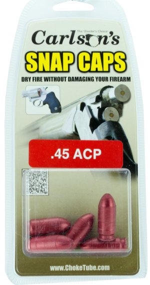 Carlson's 00062 Snap Cap Pistol .45 ACP 5-Pack Aluminum Training Tool