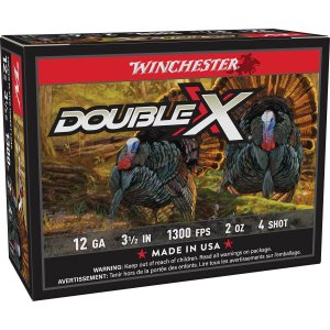 Winchester Ammo STH12354 Double X High Velocity Turkey 12 Gauge 3.50" 2 oz 1300 fps 4 Shot 10 Bx/10 Cs