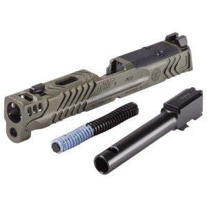 Smith & Wesson Carry Comp Optic Ready Slide Assembly Kit w/ Night Sights for M&P9 M2.0 - Olive Drab Green