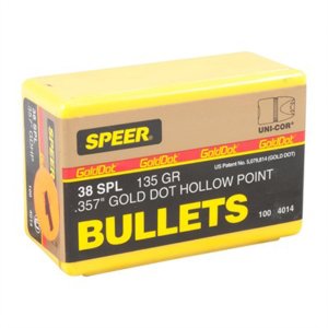 44 Caliber .429 Diameter 210 Grain Gold Dot Hollow