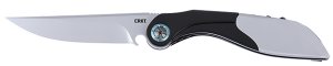 CRKT Nucleus Folding Knife 3.19" 12C27 Blade Black Red G10 Handle