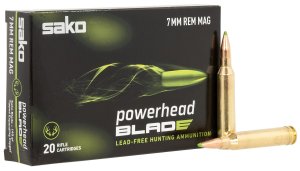 Sako JASPHB7MMRM140B PowerHead Blade 7mm 140gr Lead-Free Ammo 20 Rounds